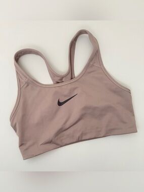 Nike Pro Athletic Sports Bra Mauve Purple Womens Medium Gym Workout Sporty